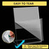 8 Pack 8.5 11 Inch Acrylic Sign Holder, Clear x Slant Back Vertical Sign Holder, Tabletop Plastic Paper Picture Frame