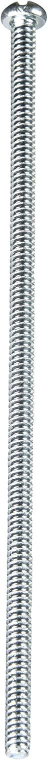 Slotted Round Machine Screws, 6-32 x 4 - Piece-15, Zinc