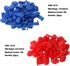 FULARR 50 Pieces Quick Splice Wire Connectors Set, Solderless Electrical Wire Crimp Branch Connector (25 Red + 25 Blue)