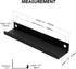Ravinte 10 Pack Finger Pulls for Cabinets, 150mm/5.9" Length Matte Black Concealed Handles for Kitchen Drawers