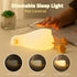 LiuXxdym 3 Dimmable Lying Flat Duck Night Light, Cute Silicone Light Up Duck, Level Nursery Nightlight, LED Duck Lamp
