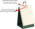 SIQITECHNO 180Pcs Small Blank Flash Cards Index Cards Mini DIY Cover Sketchbook with Binder Rings Paper Standing Flip