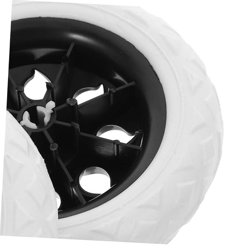 2pcs PartyKindom Heavy Duty Shopping Cart Wheels for Rolling Carts Dolly Wheels Replacement Pu Plastic Load-Bearing