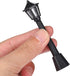 3pcs PartyKindom Mini Street Light Model: Miniature Lamp Post Black Outdoor Pathway Lantern Post for Dollhouse Village
