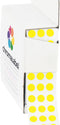 ChromaLabel 1/4 Inch Circle Sticker Labels, 1000 Yellow Dot Stickers with Handy Dispenser