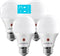 LUXRITE A19 LED Dusk to Dawn Light Bulbs, 60 Watt Equivalent, Automatic On Off Sensor, 5000K Bright White, 4 Pack