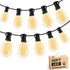GvvooHome S11 LED Outdoor String Lights 50FT, Shatterproof & Waterproof Patio Lights