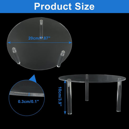 Wawory 2pcs 7.87 Inch Drink Dispenser Stand, Clear Acrylic Stands, Water Acrylic Holder for Parties and Events, Fit Max