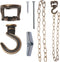 Rddconkit 2-Pack Swivel Swag Hook Metal Chain Extension, Heavy Duty Swivel Ceiling Hook
