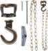 Rddconkit 2-Pack Swivel Swag Hook Metal Chain Extension, Heavy Duty Swivel Ceiling Hook