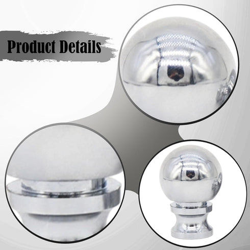 Simhoa 3 Pieces Lamp Finials Lamp Shade Toppers Nut Decoration,Aluminum Alloy,Oil Rubbed,DIY Ball Knob Screw Cap