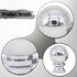 Simhoa 3 Pieces Lamp Finials Lamp Shade Toppers Nut Decoration,Aluminum Alloy,Oil Rubbed,DIY Ball Knob Screw Cap