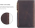 Robrasim Top Bound 3"x5" Memo Notebook Covers, Genuine Leather Cover for 3x5 Top-Spiral Notebook, Note Pad Holder Cover