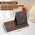 5.5"9.8"6.3" INFUNLY Wooden Triangle Book Holder with Butterfly Print Book Nook Reading Valet Reading Book Stand