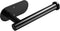 YIGII Adhesive Toilet Paper Holder, Self Adhesive Black Wall Mount Roll Holder for Bathroom & Kitchen