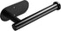 YIGII Adhesive Toilet Paper Holder, Self Adhesive Black Wall Mount Roll Holder for Bathroom & Kitchen