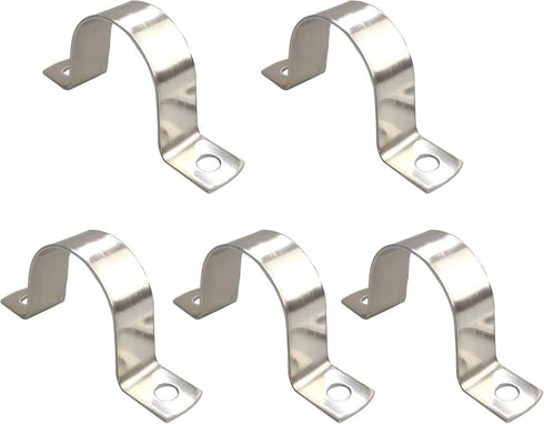 4 Inch Pipe Strap, 304 Stainless Steel Heavy Duty Strap Clamp for Tube Pipe or Wire Cord Installation (5pcs)