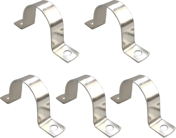 4 Inch Pipe Strap, 304 Stainless Steel Heavy Duty Strap Clamp for Tube Pipe or Wire Cord Installation (5pcs)
