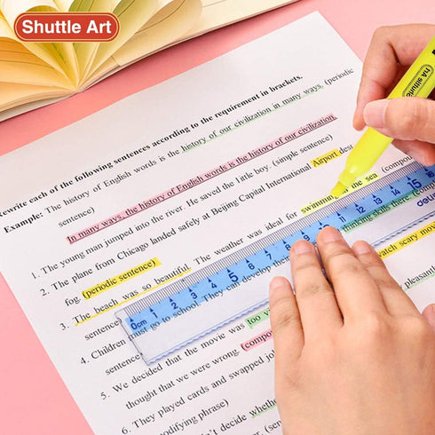 Shuttle Art 70 Pack Highlighters, Yellow Highlighters with Chisel Tip, Bulk Markers for Office and School Supplies