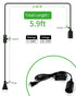 5.9ft 360W E26/E27 3-Pack Extension Hanging Lantern Cord Cable, HESSION Lamp Cord -MAX - On/Off Switch Black Pendant