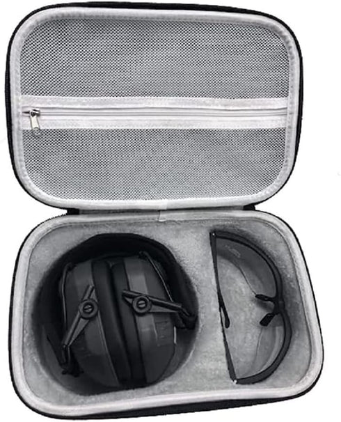 Walker's Weather-Resistant Durable Dustproof EVA Carrying Storage Case for Hunting Shooting Earmuff, Glasses