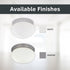 2-Lights 9 Inch 4732-WH DESIGNERS FOUNTAIN Flush Mount Ceiling Light, Lighting Fixture for Kitchen, Bedroom, Bathroom