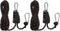 uxcell 2pcs Adjustable Ratchet Rope Hanger, 1/4" (6mm) with Metal Gears, 11.8ft Strap for Hanging Plants and Tie-Down