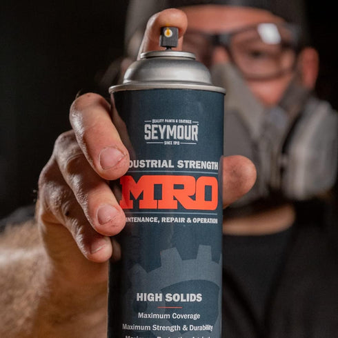 SEYMOUR 620-1418 Industrial MRO High Solids Spray Paint, Light Machinery Gray 16 Ounce