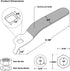 MIDLINE VALVE Replacement Lever Handle for MIDLINE VALVE 610 Series, Stainless Steel Ball Valve, 5 Pack