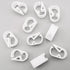 10PCS Unadjustable Plastic Tubing Clamps - Flow Control Shut Off Tube Clip for Laboratory