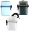 Sport Waterproof ID Card Badge Holder, Floating Heavy Duty Durable Locker Dry Box (Clear, Gray, Blue 3Pcs)