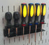 Wall Control Black Pegboard Screwdriver Holder Bracket, Slotted Metal Accessory for Pegboard and Tool Board