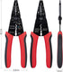 szhdxsy 8-Inch Multi-Tool Long Nose Wire Stripper/Crimper/Bolt Cutter, Essential Electrician Tool for Electrical Work