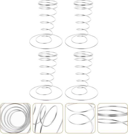 4pcs MAGICLULU Stainless Steel Ice Cream Cone Holder Stand, Waffle Cone Display Rack for Dessert Buffet and Party