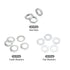 MECCANIXITY 2.4" 1/8IP Pack 35 Lamp Pipe Kit with Lock Nuts Washers Thread Fasteners Assortment for Chandelier Ceiling
