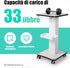WXLTSGM 3-Tier Beauty Rolling Cart with Storage Trays,Rolling Cart Moveable Esthetician Machine, Tattoo Table Work