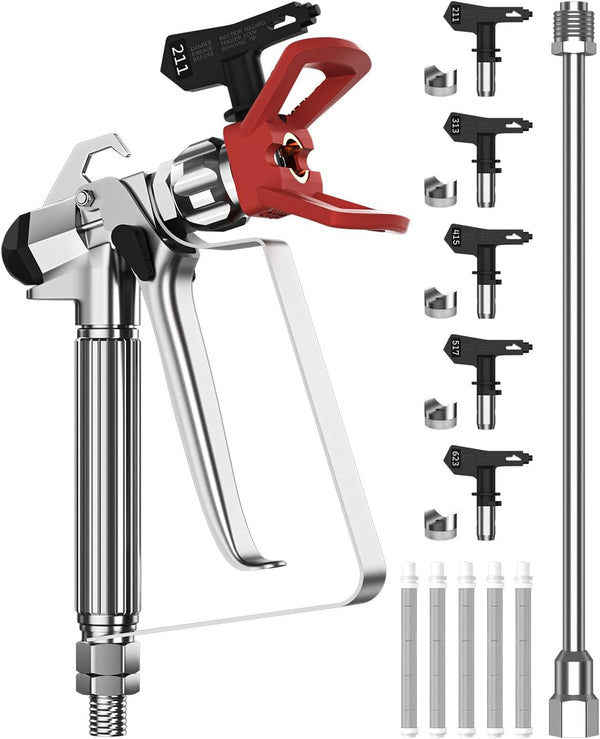 Airless Paint Sprayer Gun Kit, 3600 PSI High Airless Spray Gun Kit,