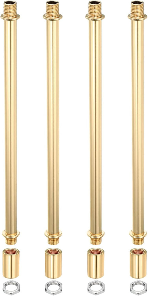 MECCANIXITY Lighting Downrod, 8 Inch Long M10 Threaded Extension Rod Lighting Fixtures