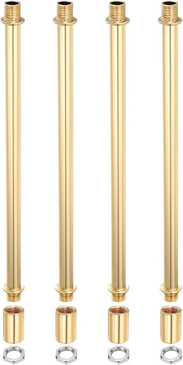 MECCANIXITY Lighting Downrod, 8 Inch Long M10 Threaded Extension Rod Lighting Fixtures
