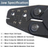 Weather Pack Crimper for Automotive Wire Sealed Terminals, Open Barrel Non-Insulated Hand Crimping Tool