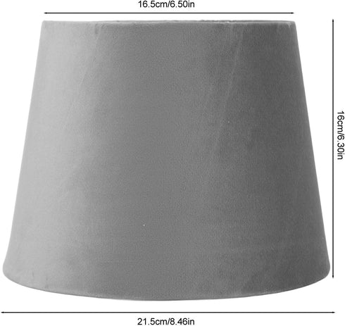 SPYMINNPOO E27 E14 Bulbs Study,16.5cm Velvet Conical Decorative Lampshade for Replacement Shade,Stylish Light Cover