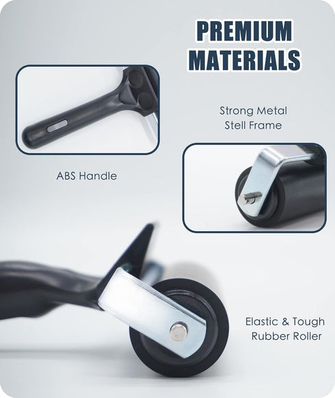 Rubber Brayer Roller for Boat Flooring Tools, Tape Roller for Decking Installation, 4 inch, 1PCS