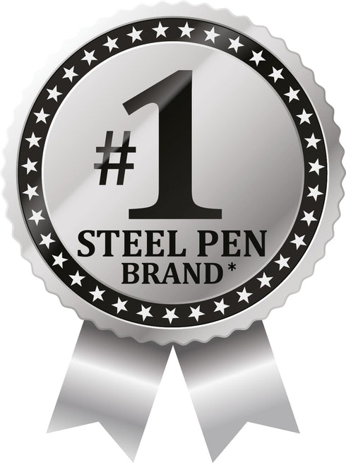 Zebra Pen F-301 Ballpoint Fine Point 0.7mm Stainless Steel Retractable Ballpoint - 12-Pack