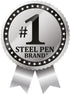 Zebra Pen F-301 Ballpoint Fine Point 0.7mm Stainless Steel Retractable Ballpoint - 12-Pack