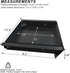 Under Desk Mounted Sliding Drawer with 60 Degree Tilt Panel, 15'' Long & 9'' Deep Storage Organizer for Sit Stand