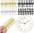 1 Set Black Clock Numerals Kit, Digital Clock Parts with Roman and Arabic Numbers for Home Improvement