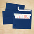 LUXPaper A7 Invitation Envelopes | Peel & Press | 5 1/4" x 7 1/4" | 80lb. Text | Navy Blue | 50 Qty