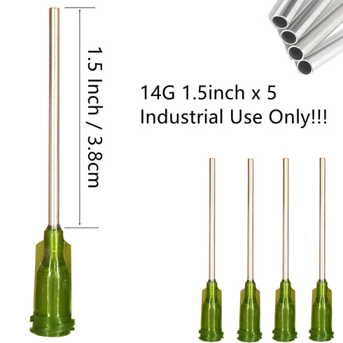 30ml Syringe with Blunt Needle Tip 1.5 Inches, Set of 5 for Essential Oil Filling, Measuring and Dispensing