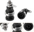 Oiyagai 10 Pcs 4mm Banana Socket Plug, Binding Post with Safety Protection, 5 Colors: Red, Yellow, Black, Blue, Green