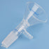 Borosilicate Glass Filter Funnel, 75mm Top Outer Dimension, Triangular Shape with Glass Filter Plate